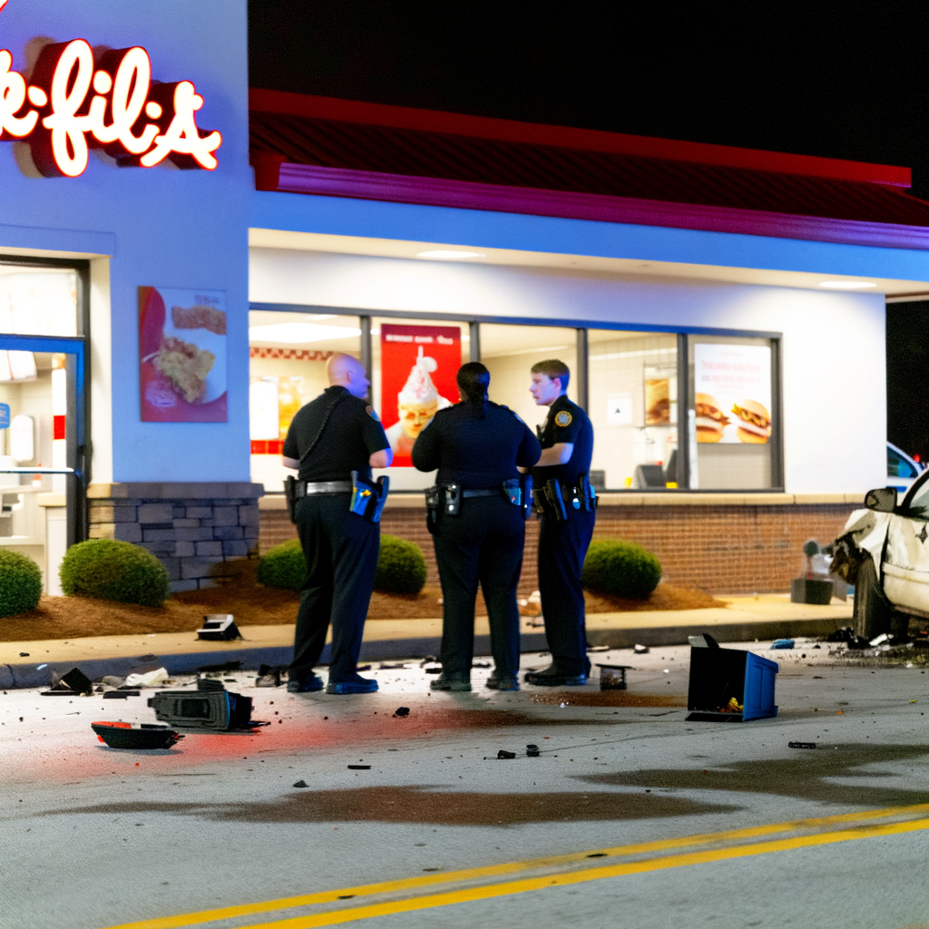 Chick-fil-A robbery in DeKalb ends in fatal crash in Atlanta. Suspect pepper-sprayed employees before leading police on a chase.