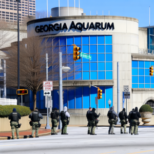 Police to conduct training at Georgia Aquarium, Atlanta, Oct 2023. Expect closures and heavy law enforcement presence.