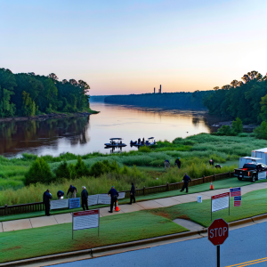 Search for missing girls, man in Macon river continues. Authorities seek info on 7- and 10-year-olds vanished in Amerson River Park.