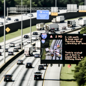 I-20 Eastbound Blocked in Lithia Springs Due to Crash - Oct 2023. Avoid delays near Thornton Road as crews work to clear the scene.