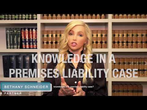 Knowledge in a Premises Liability Case