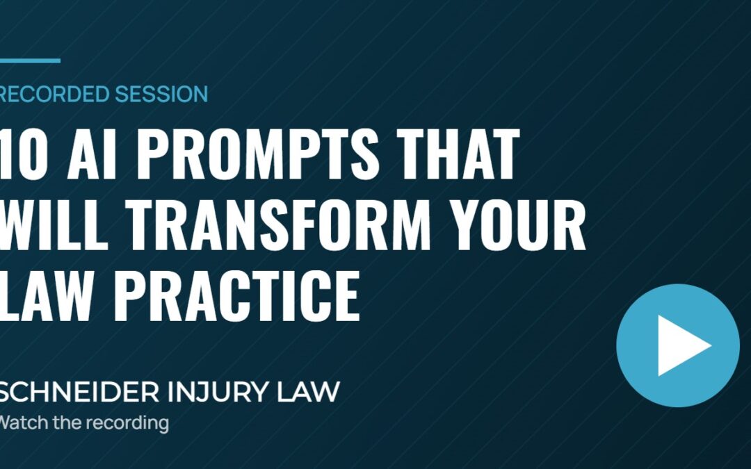 10 AI Prompts that Will Transform Your Law Practice