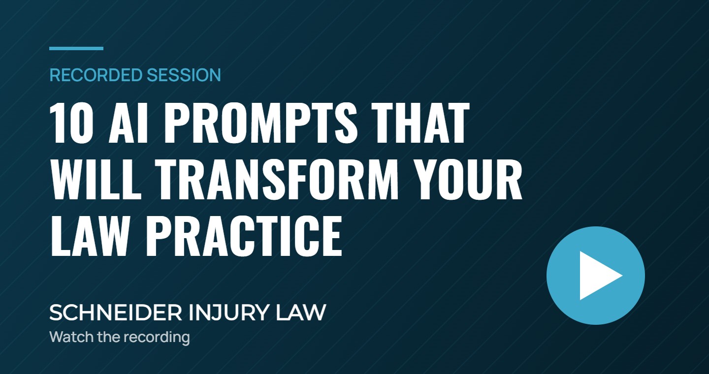 10 AI Prompts that Will Transform Your Law Practice – recorded session