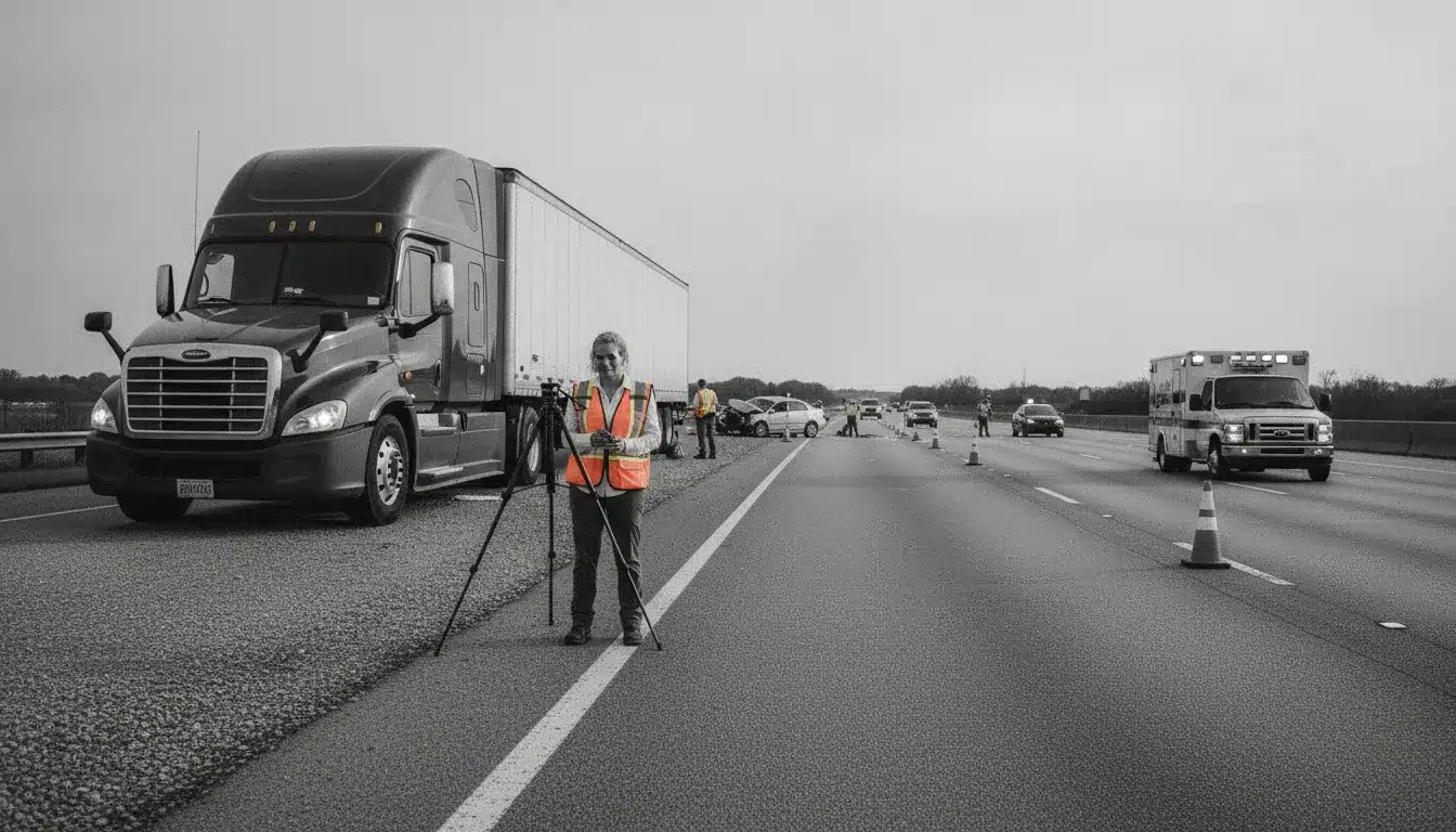 Georgia freight broker truck accident lawsuit investigation on an interstate